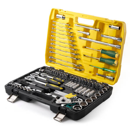 ชุดบ็อกซ์ DELTON รุ่น DKT-121PCS 1/4 , 3/8 , 1/2 นิ้ว แพ็ก 121 ชิ้น_2